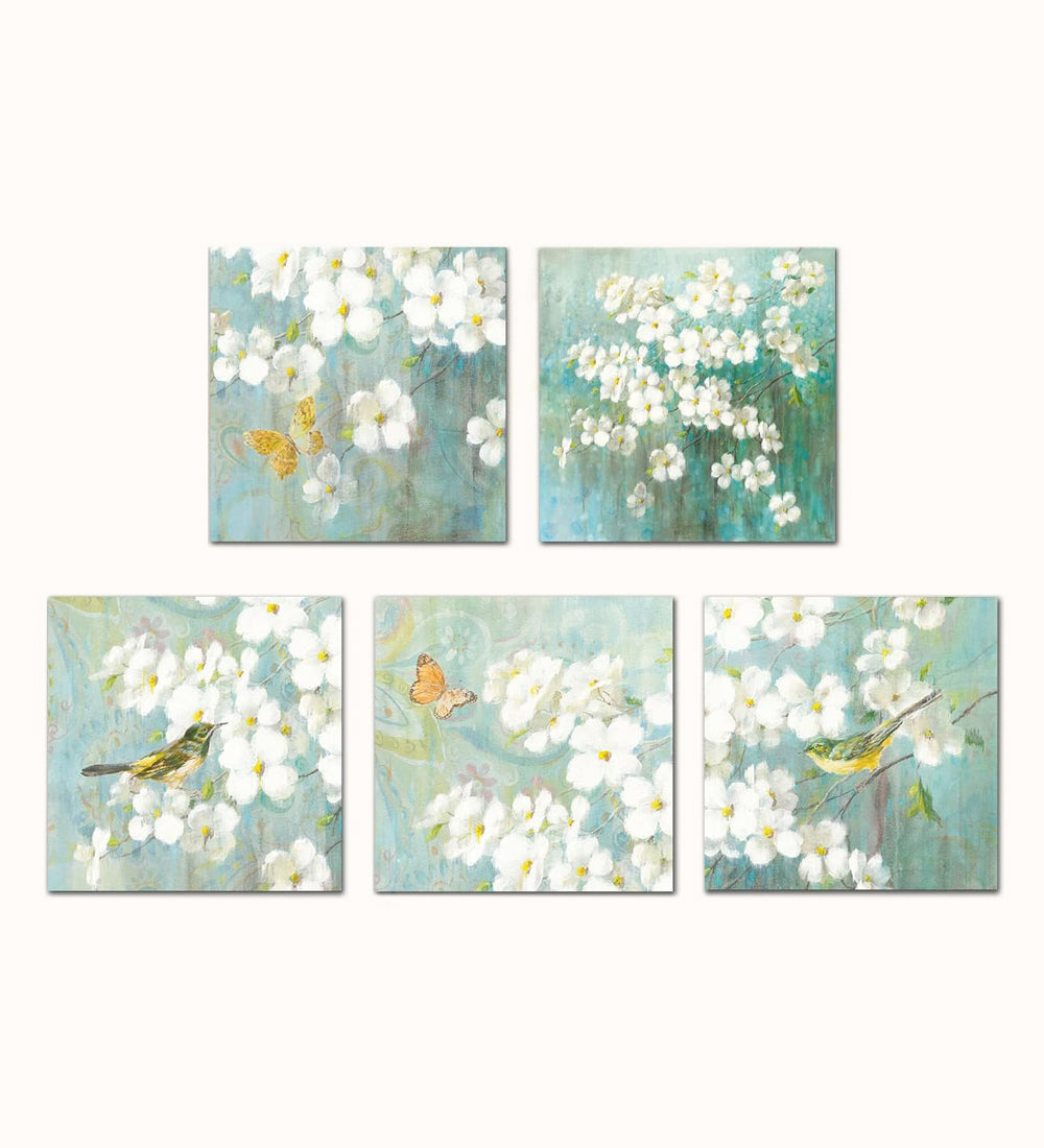Ode to Bloom | Acoustic Wall Art | 5-Pack | 15.7"×15.75" each