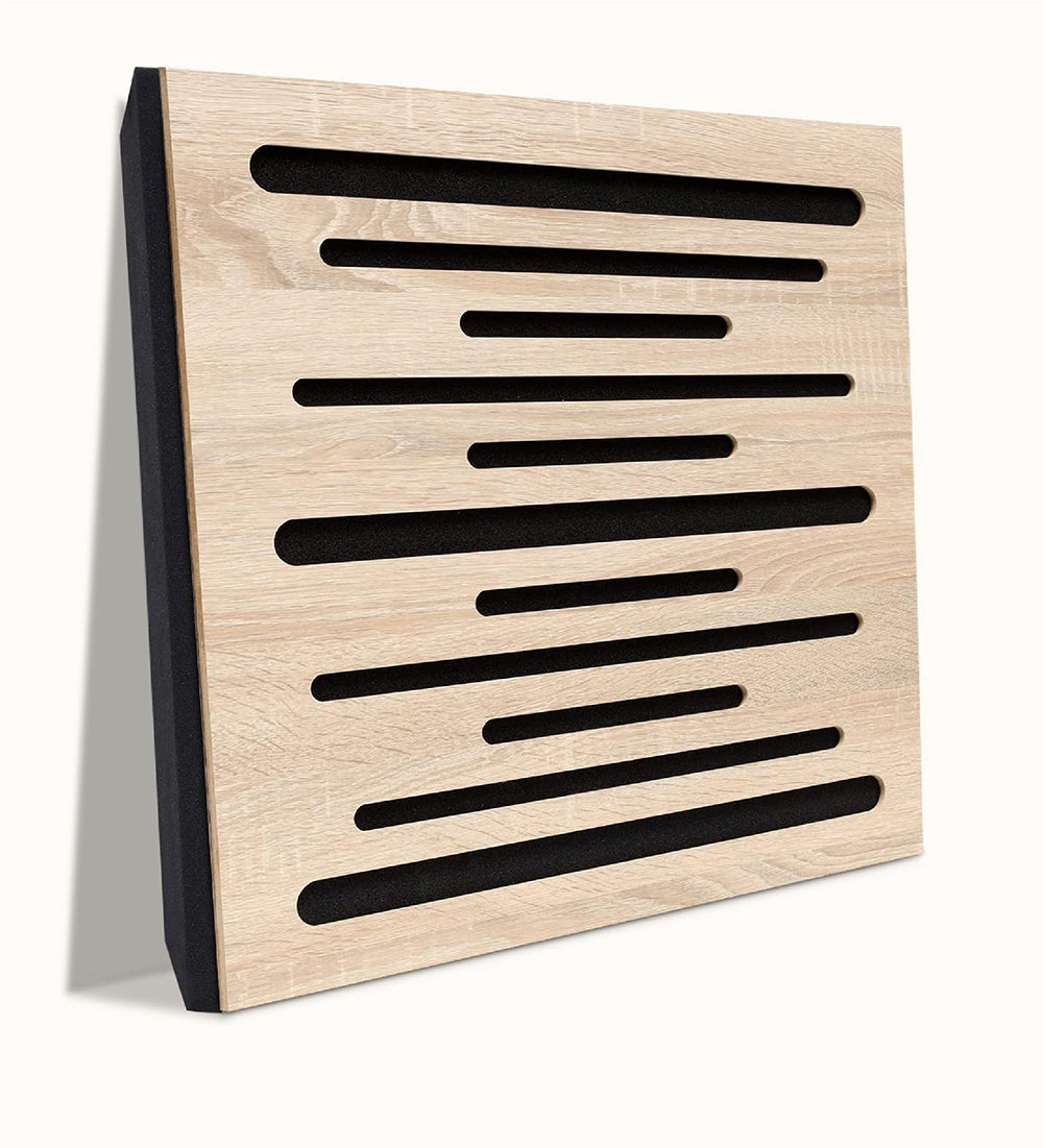 Horizon Tempo | 19.69" × 19.69" |  2-Pack | Acoustic Wood Wall Panel