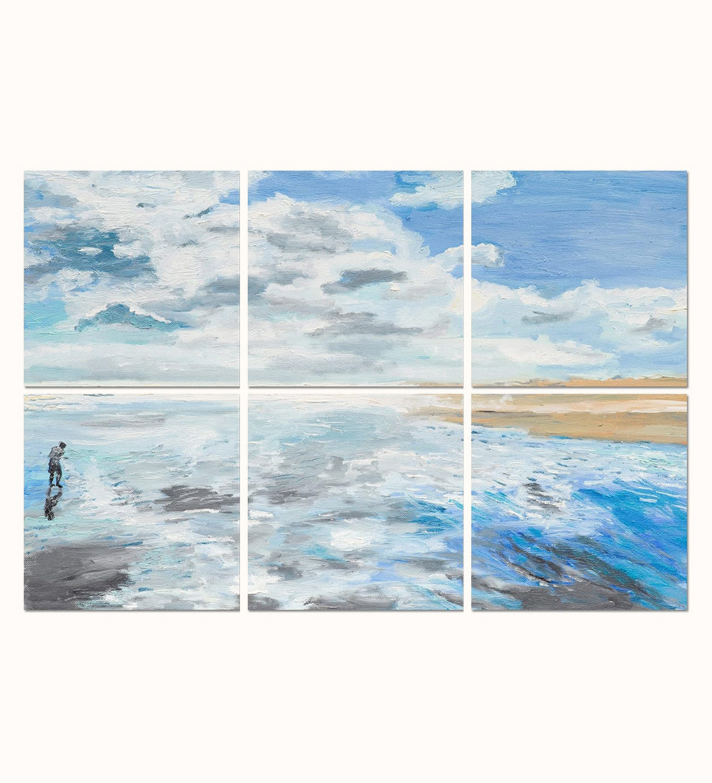 Long Vacation | Acoustic Wall Art | 6-Pack |  23.6&quot;×23.6&quot; each